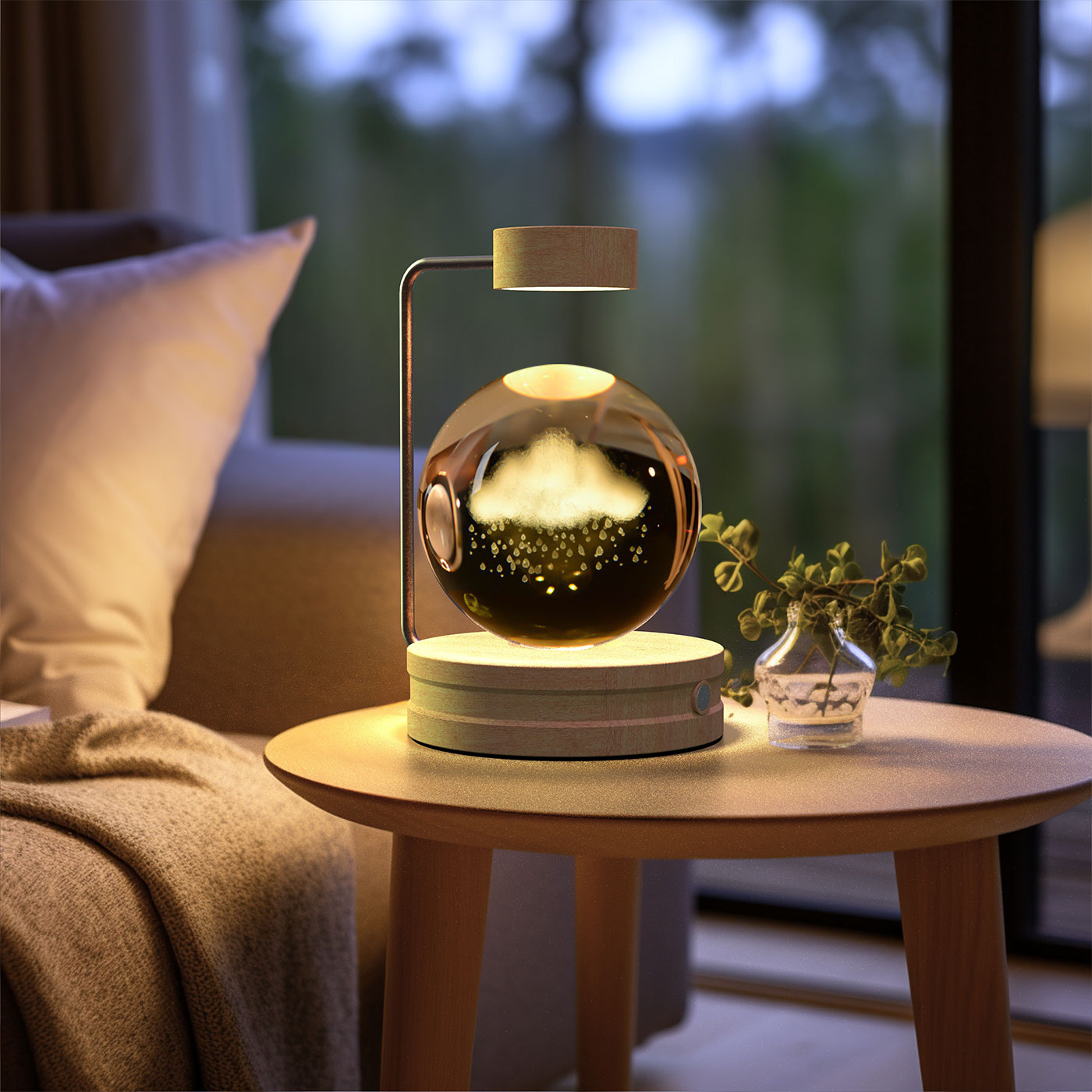 Cosmic Dinosaur Crystal Ball Night Light