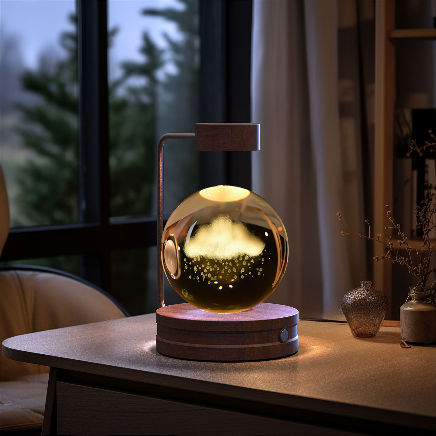 Cosmic Dinosaur Crystal Ball Night Light