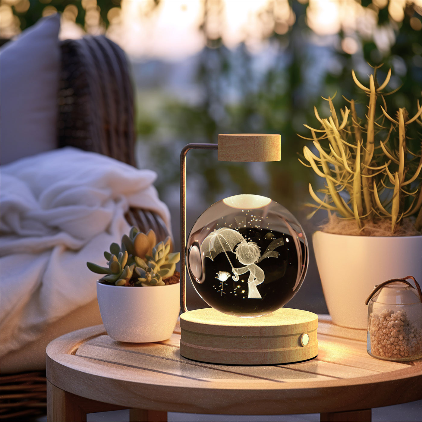 Cosmic Dinosaur Crystal Ball Night Light