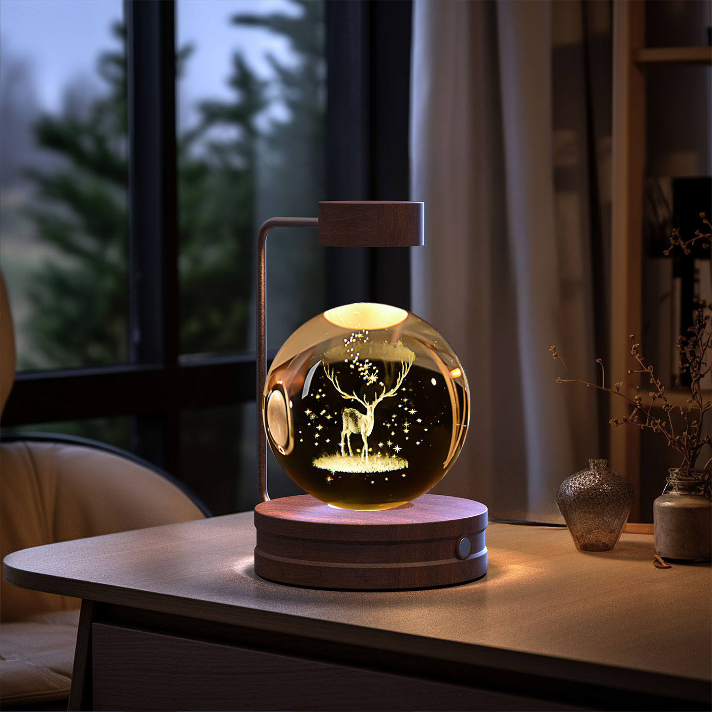 Cosmic Dinosaur Crystal Ball Night Light