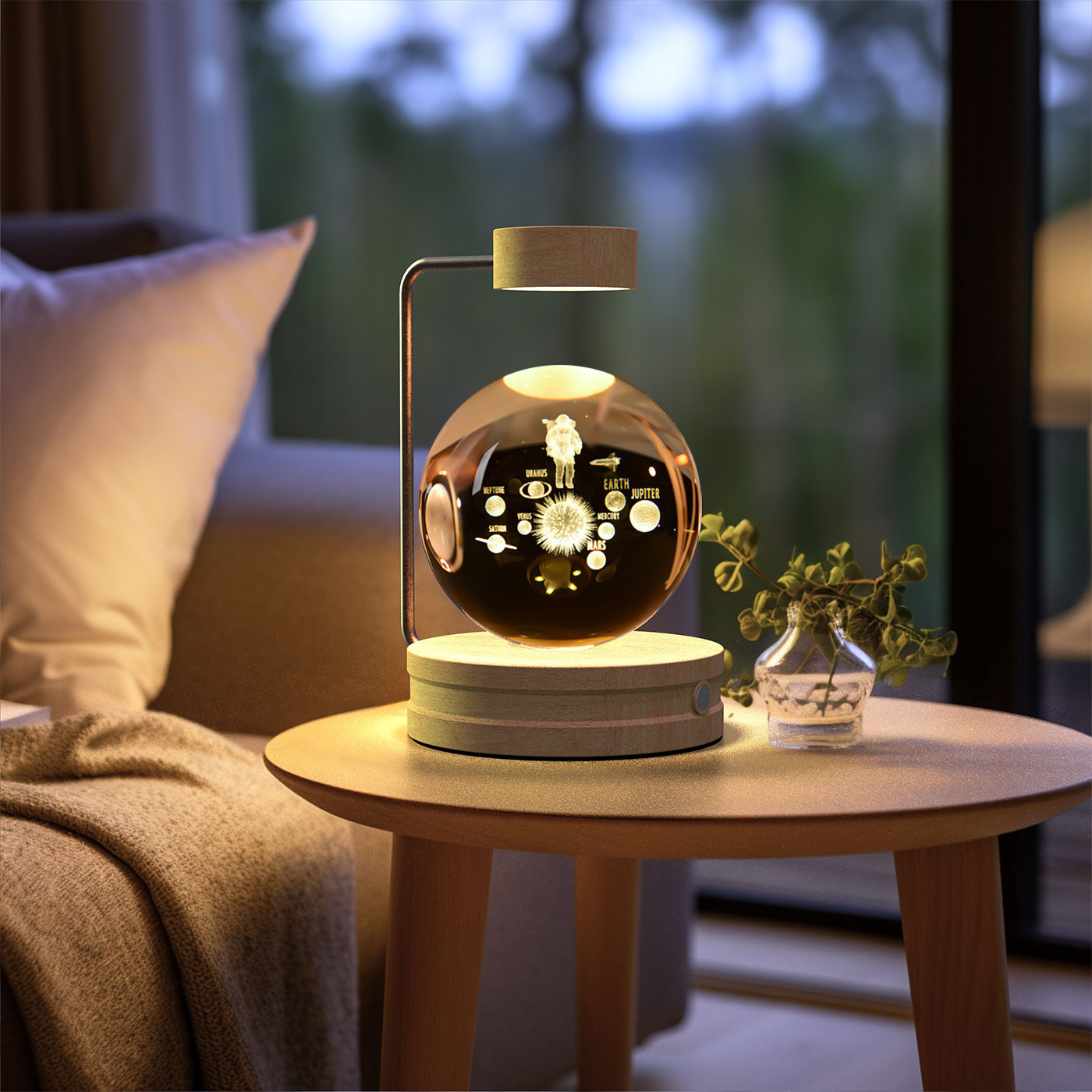 Cosmic Dinosaur Crystal Ball Night Light