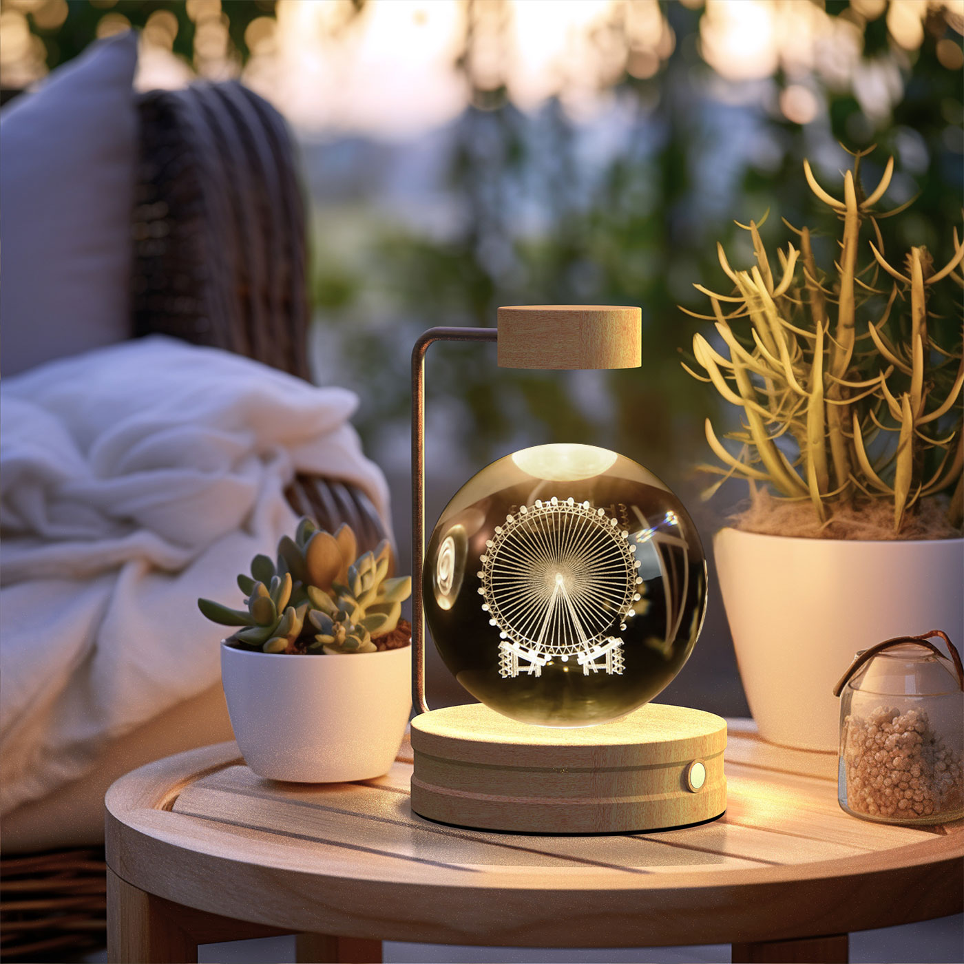 Cosmic Dinosaur Crystal Ball Night Light