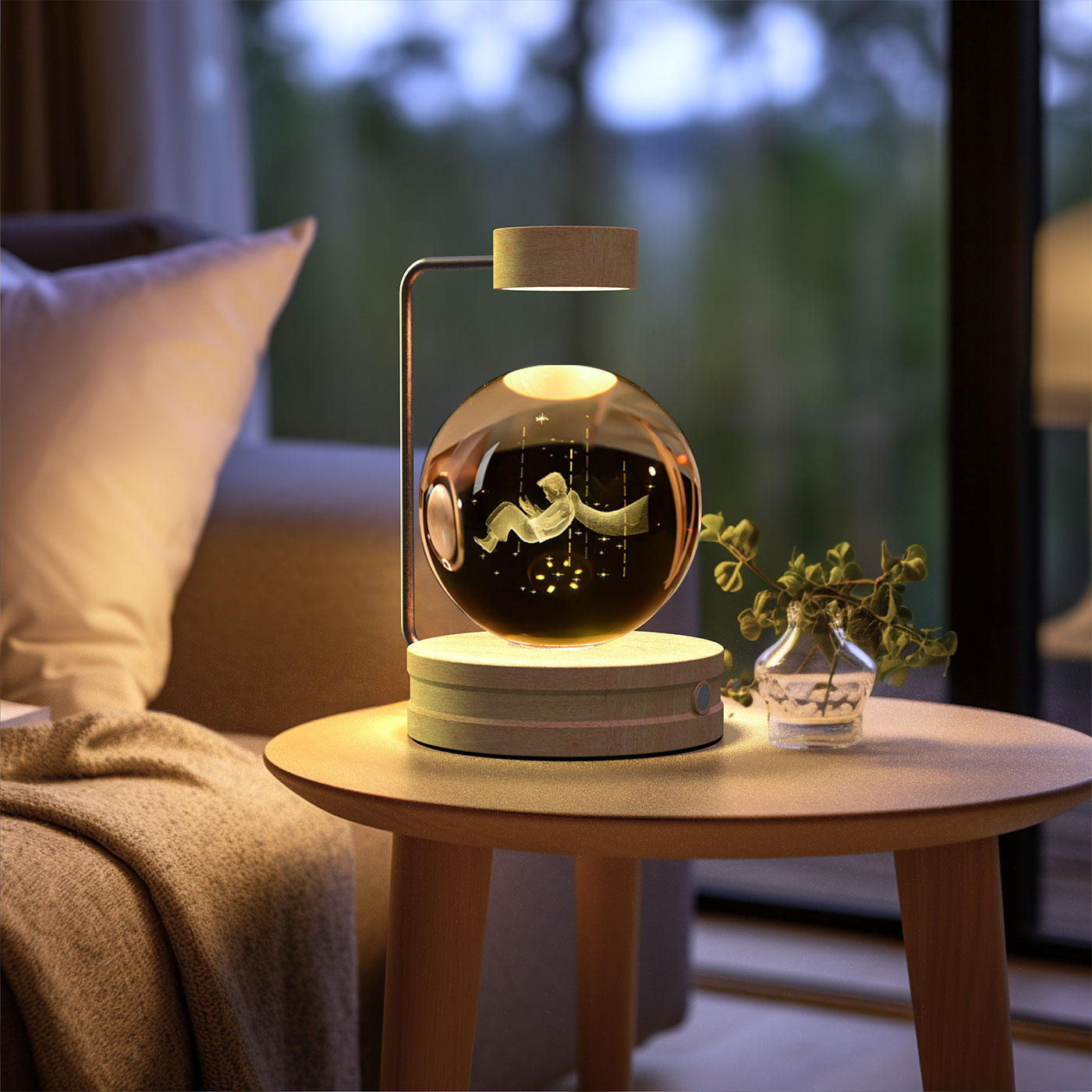 Cosmic Dinosaur Crystal Ball Night Light