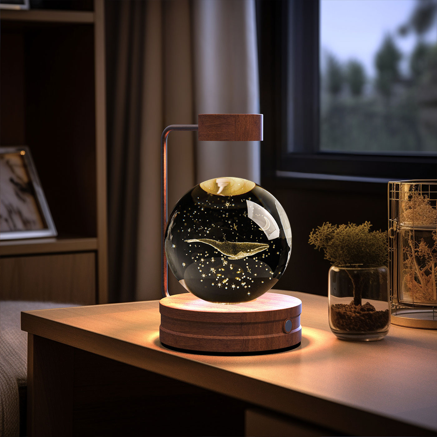Cosmic Dinosaur Crystal Ball Night Light