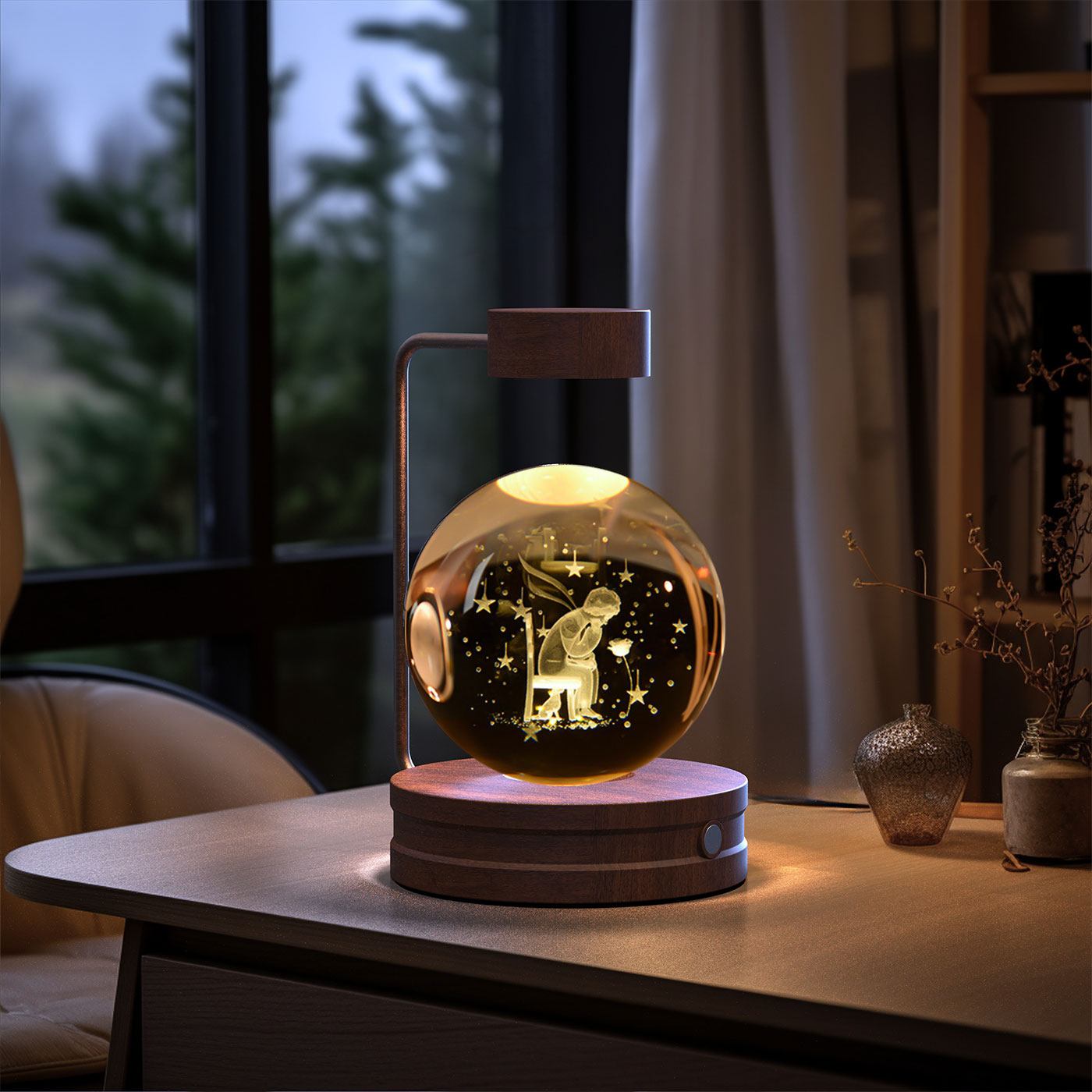 Cosmic Dinosaur Crystal Ball Night Light
