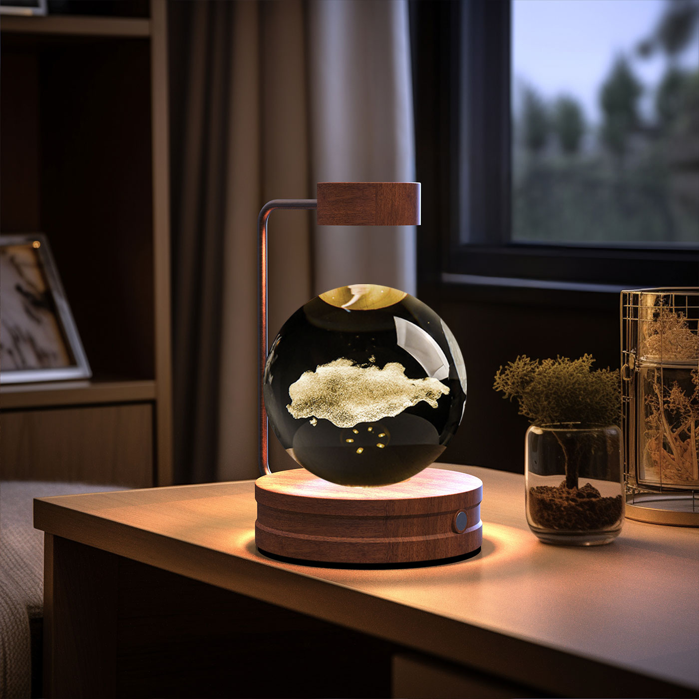 Cosmic Dinosaur Crystal Ball Night Light
