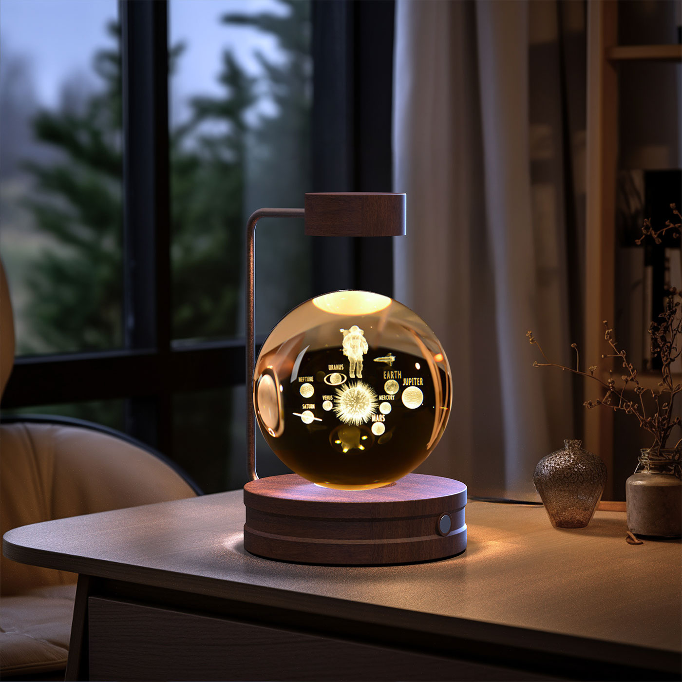 Cosmic Dinosaur Crystal Ball Night Light
