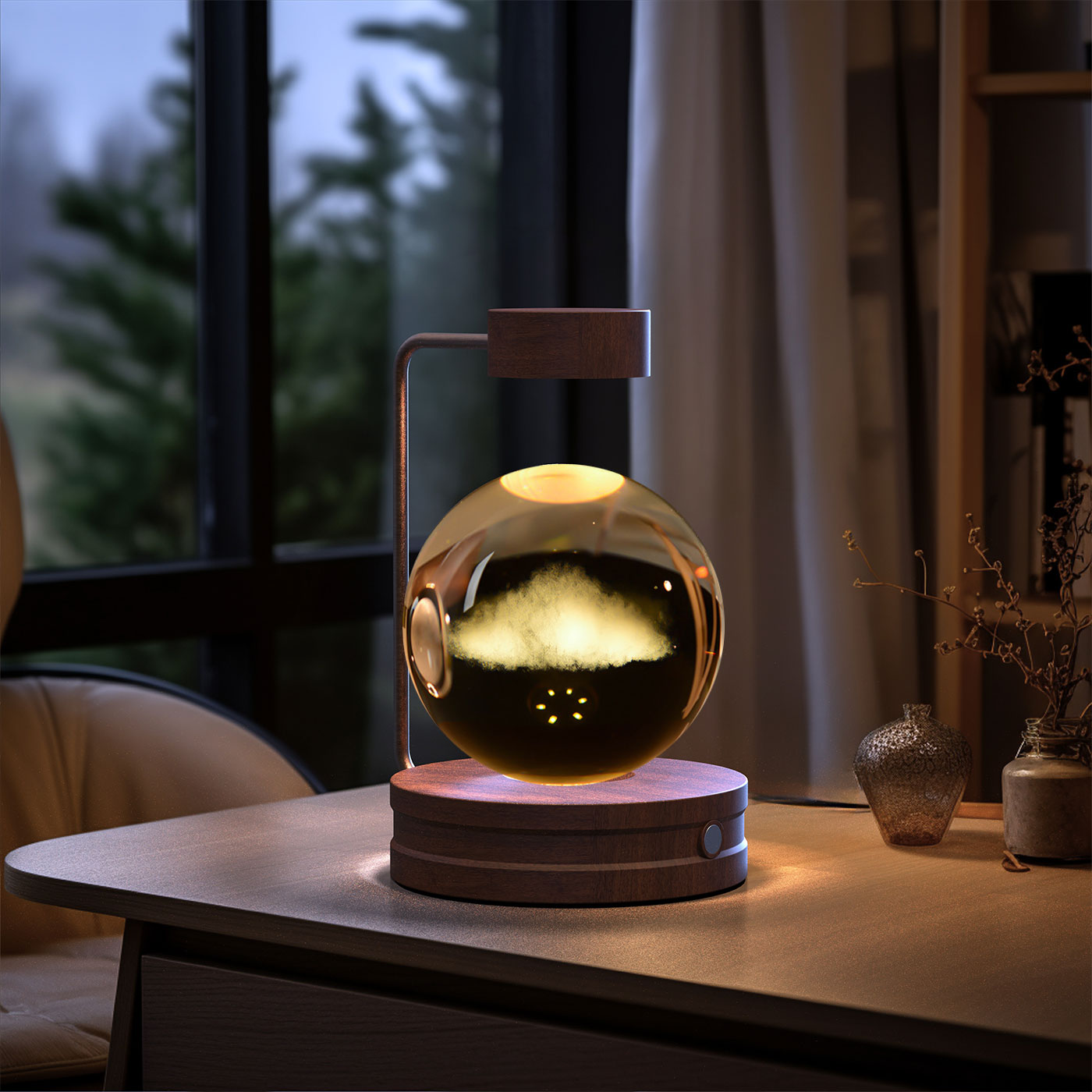 Cosmic Dinosaur Crystal Ball Night Light