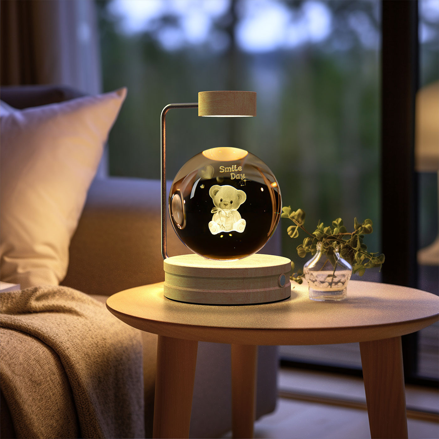 Cosmic Dinosaur Crystal Ball Night Light