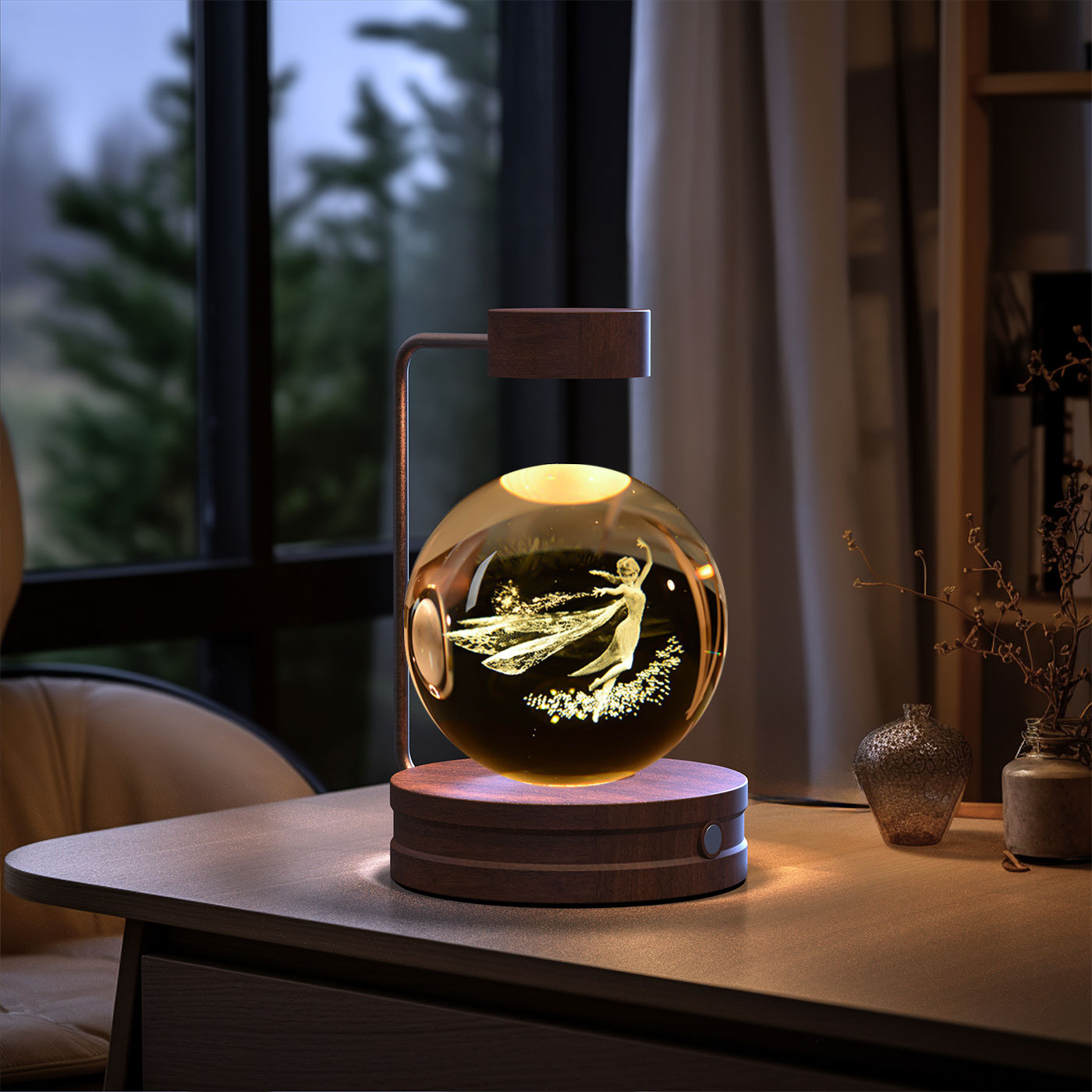 Cosmic Dinosaur Crystal Ball Night Light