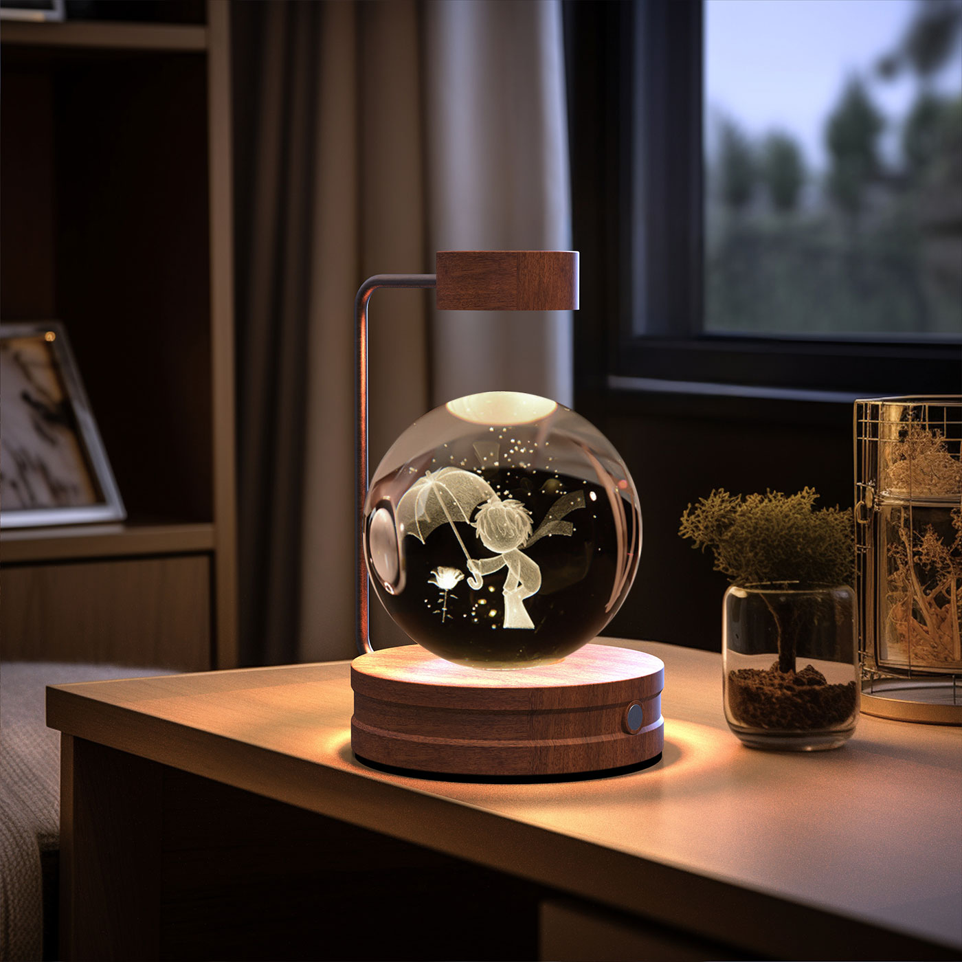 Cosmic Dinosaur Crystal Ball Night Light