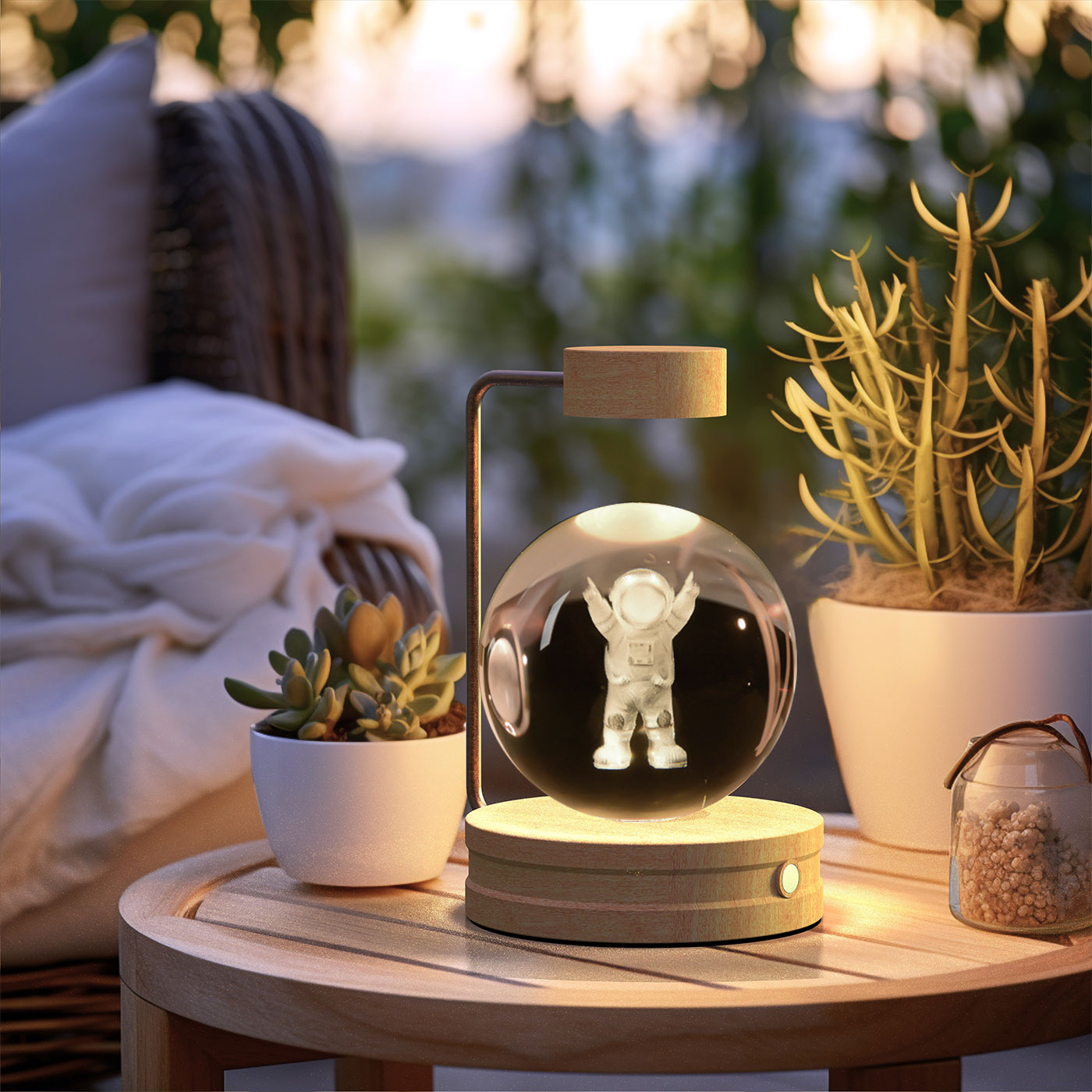 Cosmic Dinosaur Crystal Ball Night Light