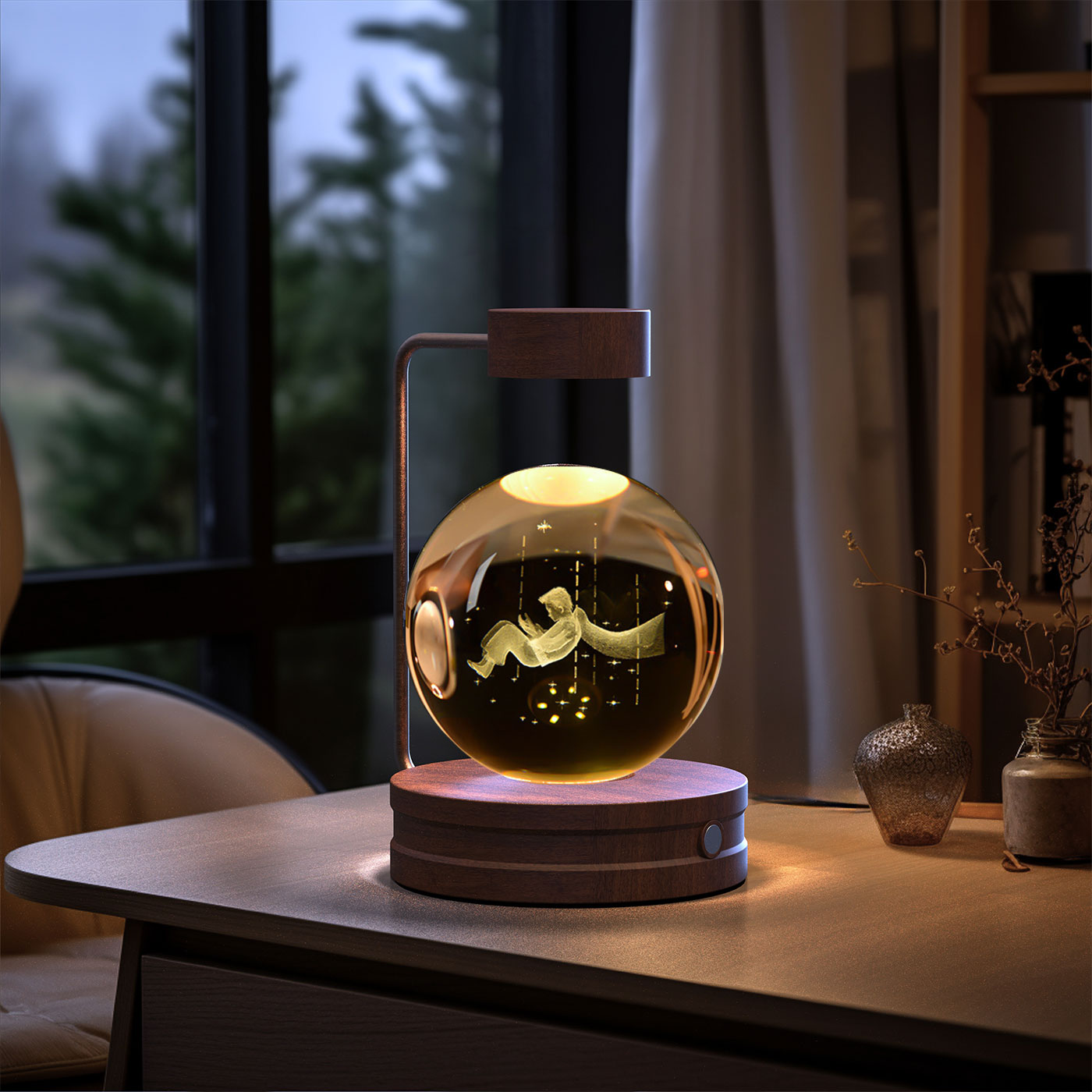 Cosmic Dinosaur Crystal Ball Night Light