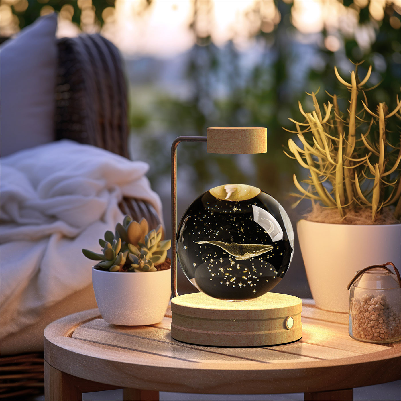 Cosmic Dinosaur Crystal Ball Night Light