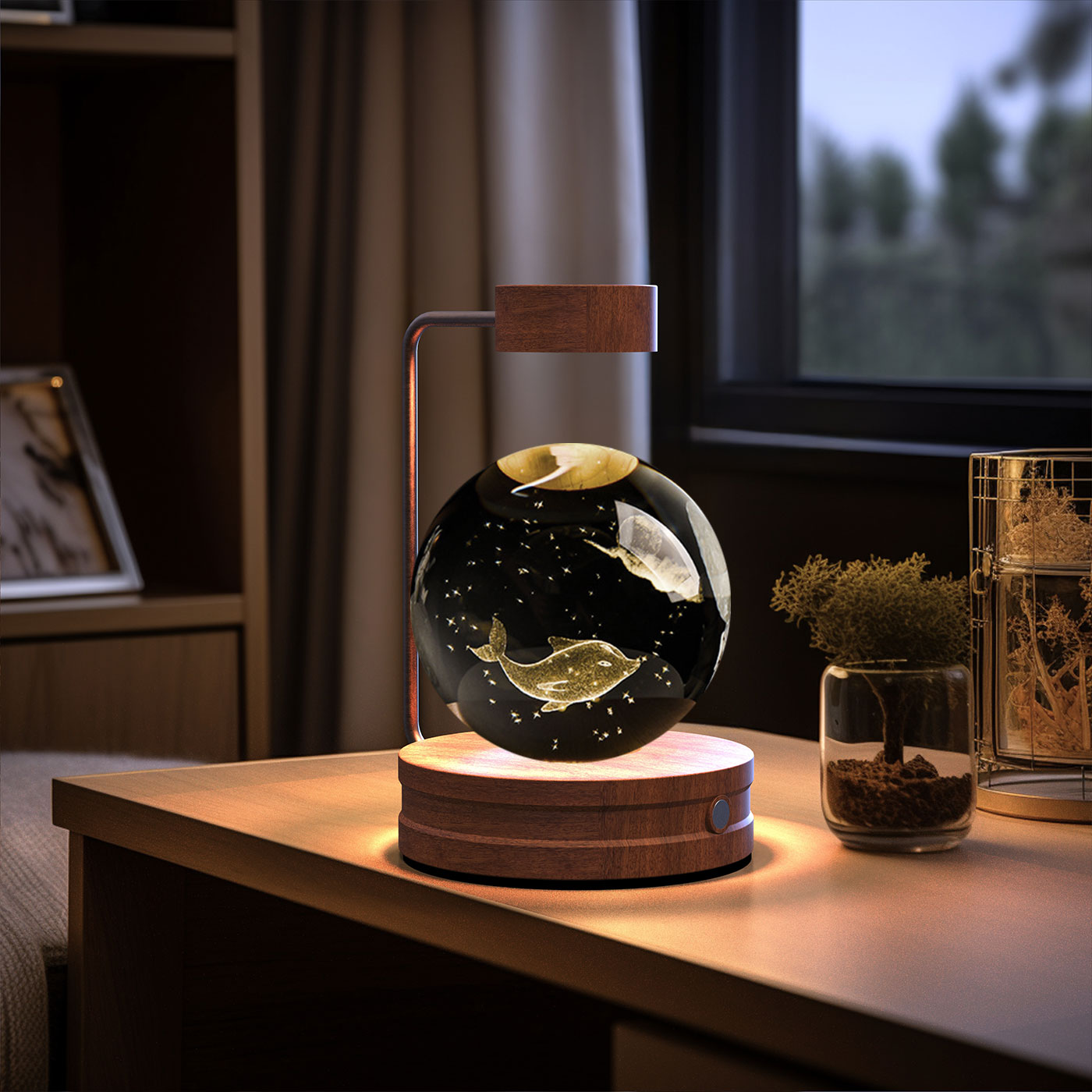 Cosmic Dinosaur Crystal Ball Night Light