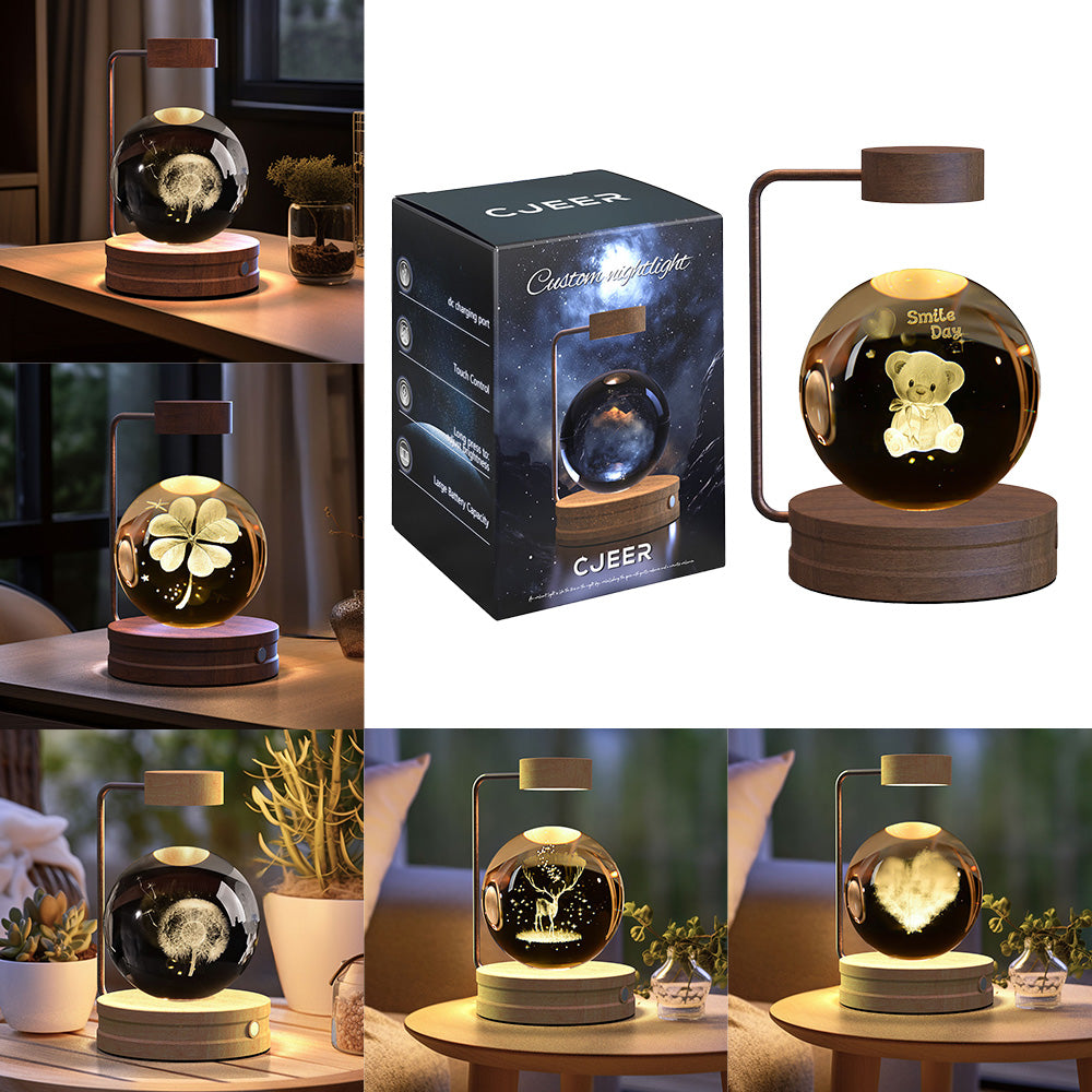 Cosmic Dinosaur Crystal Ball Night Light