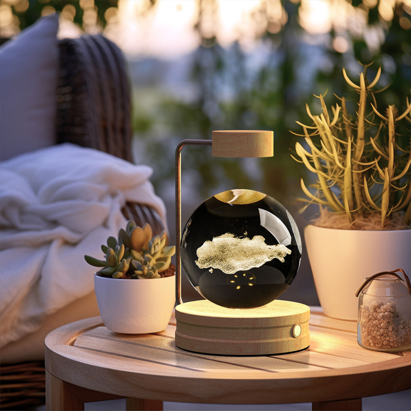 Cosmic Dinosaur Crystal Ball Night Light